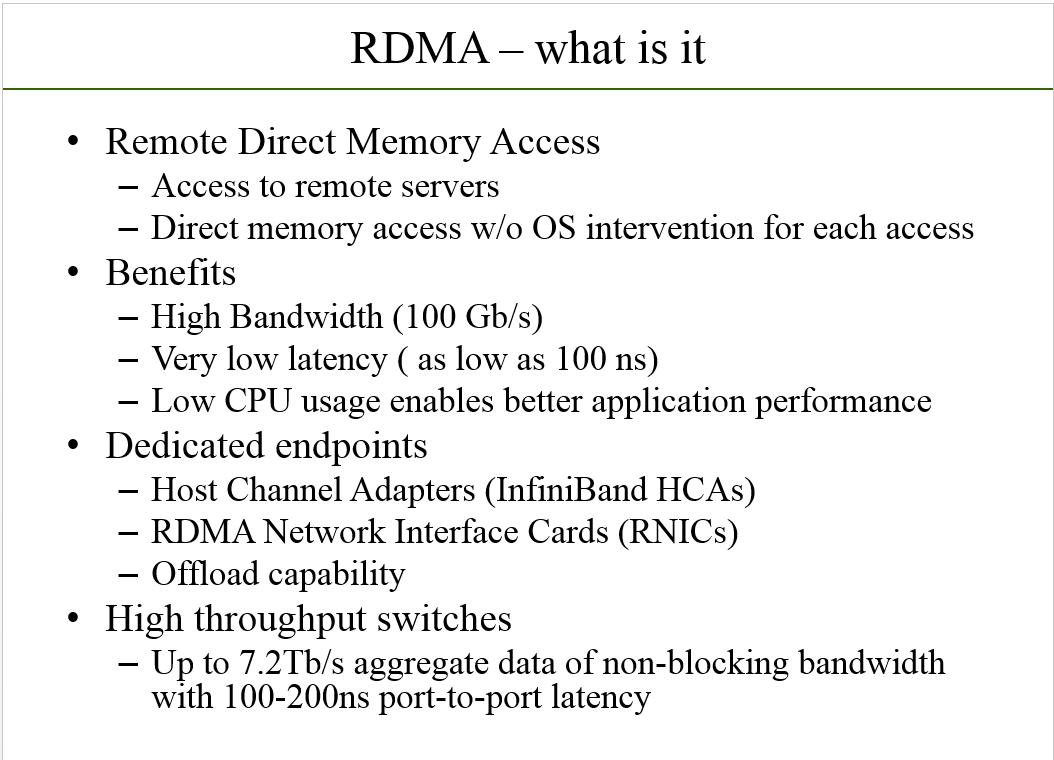 What is RDMA?